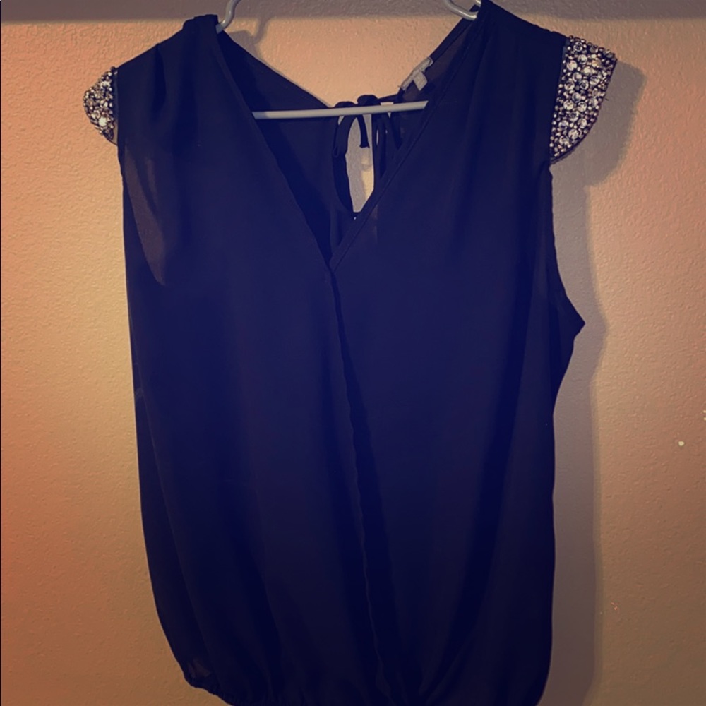 Charlotte Russe shirt with sparking sleeves
